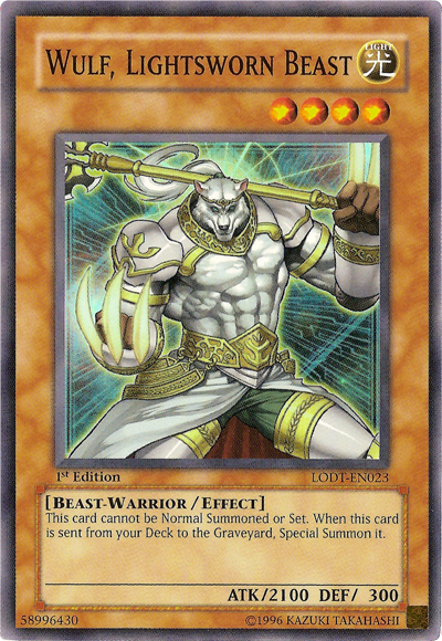 Wulf, Lightsworn Beast [LODT-EN023] Super Rare | Nerdhalla Games