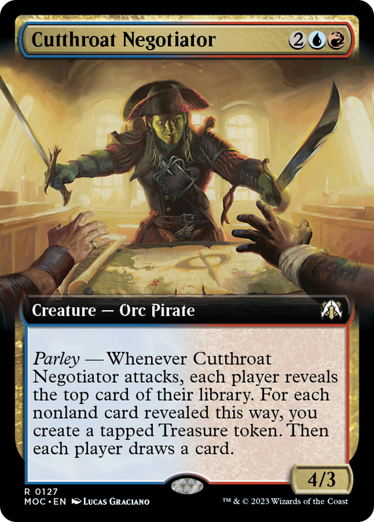 Cutthroat Negotiator (Extended Art) [March of the Machine Commander] | Nerdhalla Games