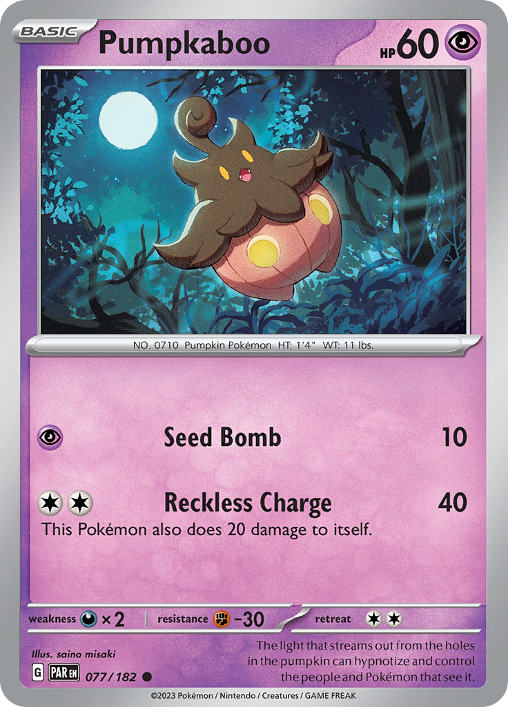 Pumpkaboo (077/182) [Scarlet & Violet: Paradox Rift] | Nerdhalla Games