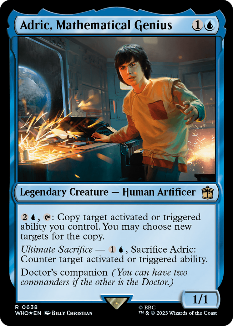 Adric, Mathematical Genius (Surge Foil) [Doctor Who] | Nerdhalla Games