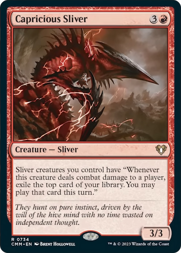 Capricious Sliver [Commander Masters] | Nerdhalla Games