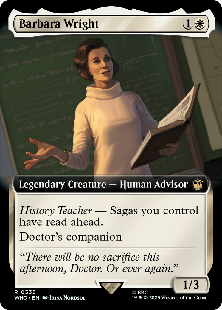 Barbara Wright (Extended Art) [Doctor Who] | Nerdhalla Games