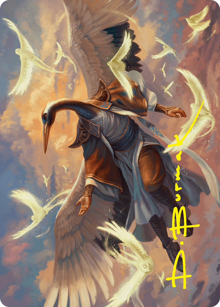 Kykar, Zephyr Awakener Art Card (16/54) (Gold-Stamped Signature) [Foundations Art Series] | Nerdhalla Games