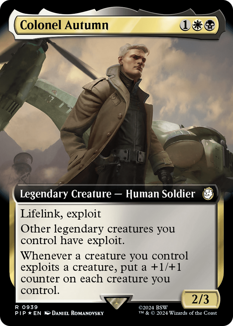 Colonel Autumn (Extended Art) (Surge Foil) [Fallout] | Nerdhalla Games