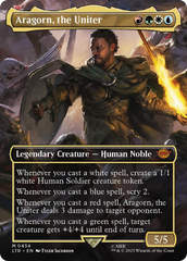 Aragorn, the Uniter (Borderless Alternate Art) [The Lord of the Rings: Tales of Middle-Earth] | Nerdhalla Games