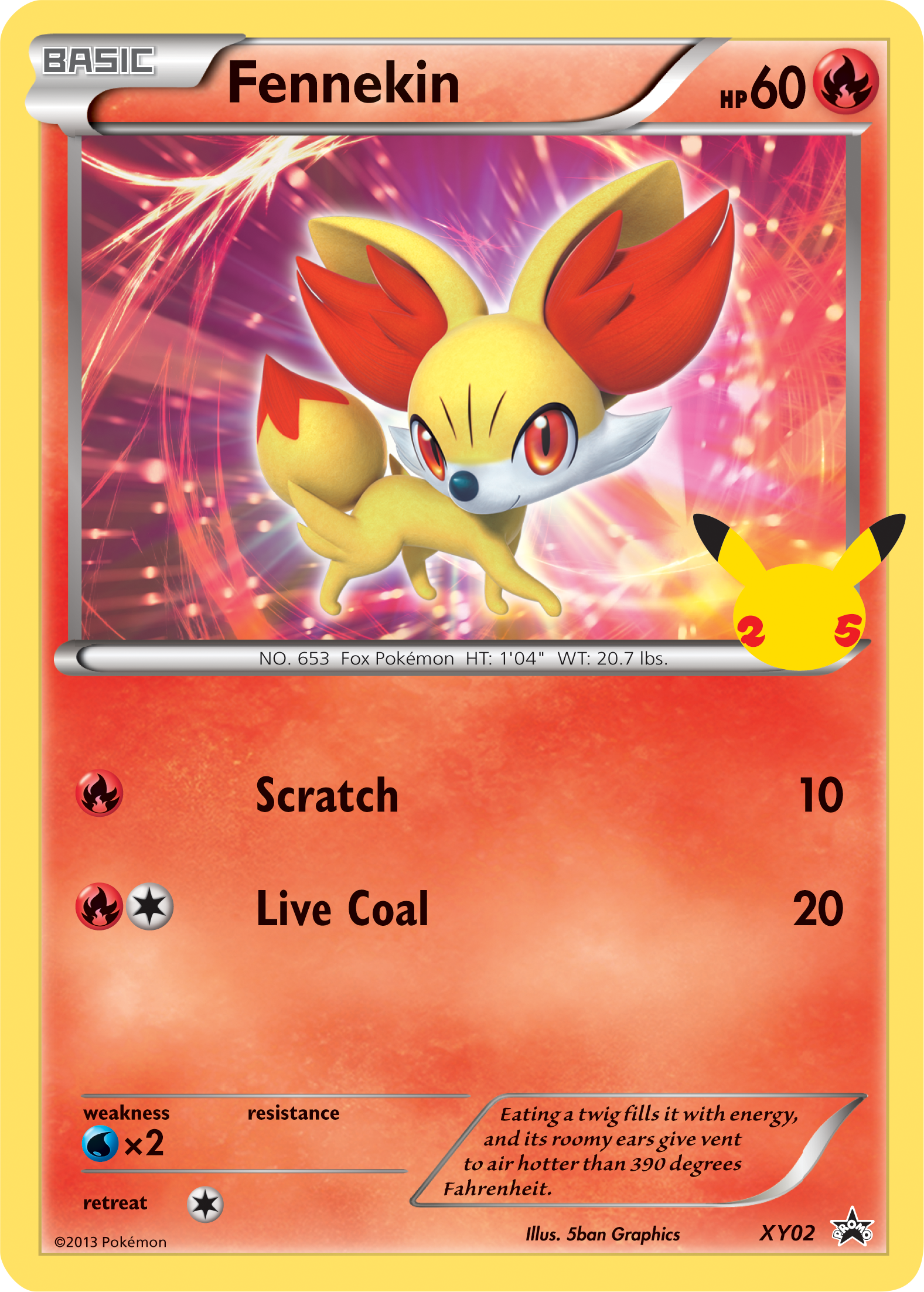 Fennekin (XY02) (Jumbo Card) [First Partner Pack] | Nerdhalla Games