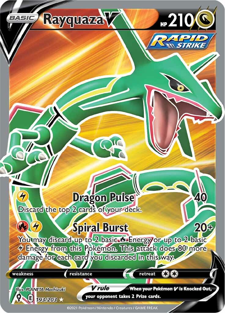 Rayquaza V (193/203) [Sword & Shield: Evolving Skies] | Nerdhalla Games