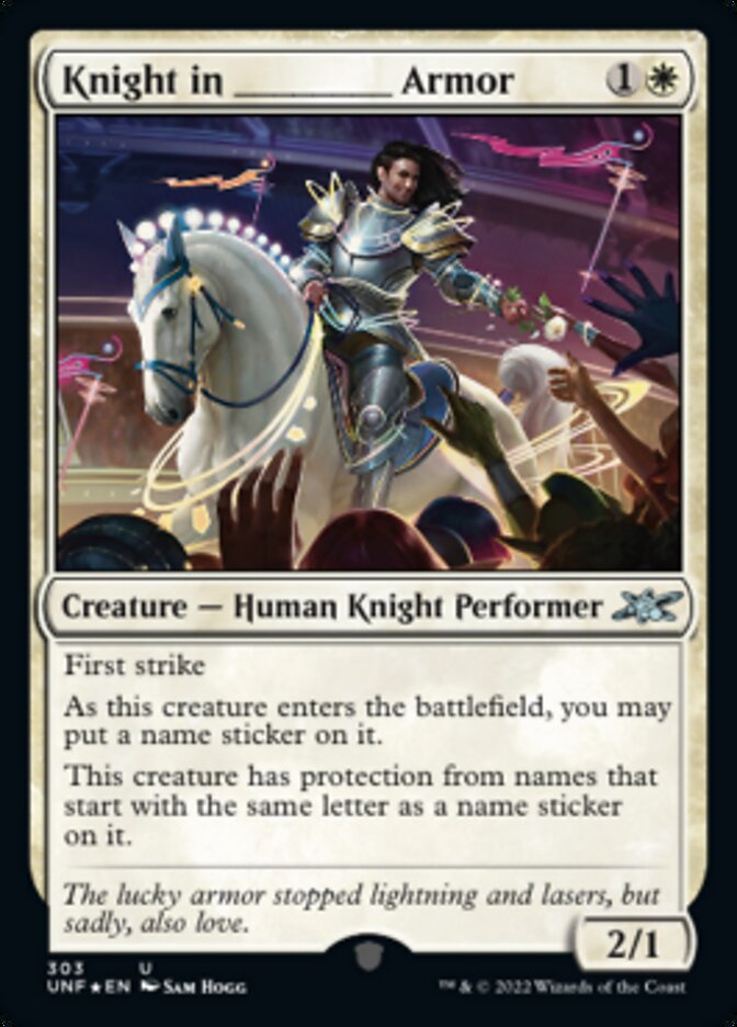 Knight in _____ Armor (Galaxy Foil) [Unfinity] | Nerdhalla Games