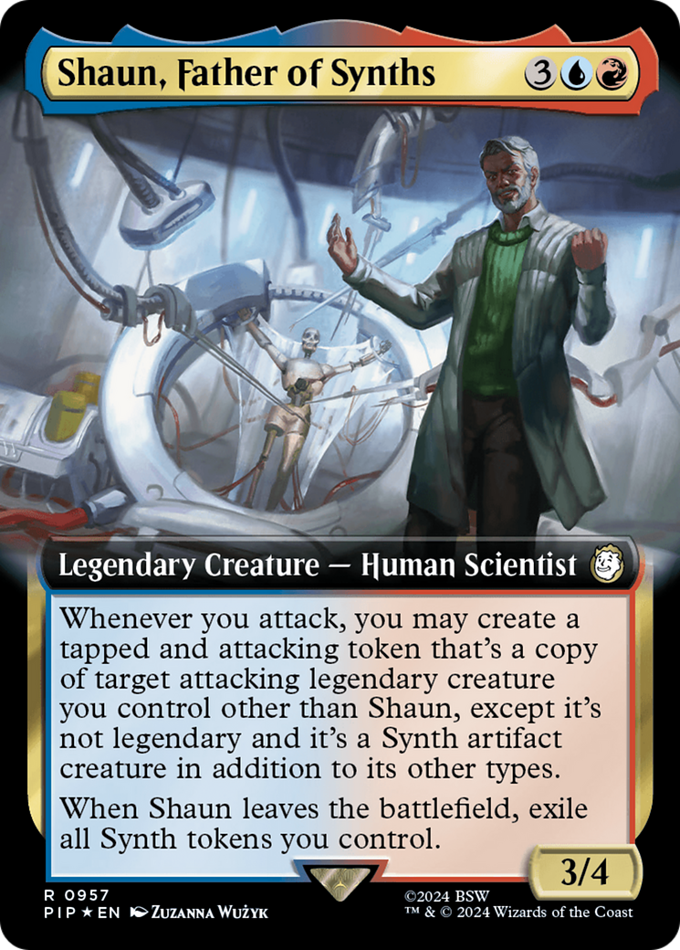 Shaun, Father of Synths (Extended Art) (Surge Foil) [Fallout] | Nerdhalla Games