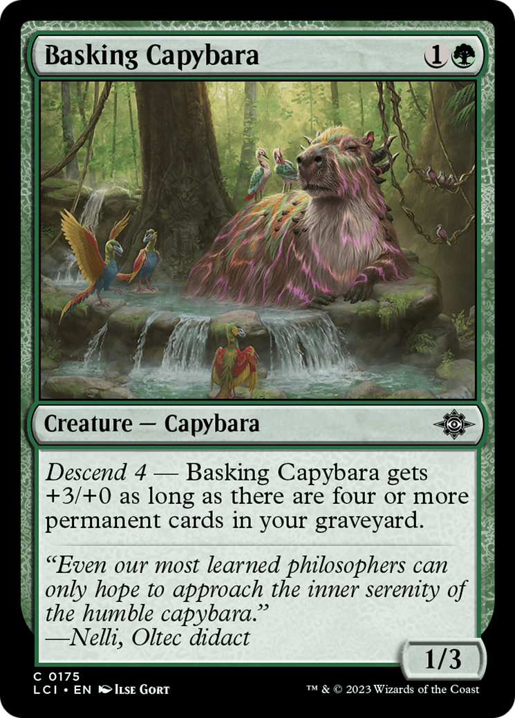 Basking Capybara [The Lost Caverns of Ixalan] | Nerdhalla Games