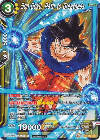 Son Goku, Path to Greatness (Power Booster) (P-115) [Promotion Cards] | Nerdhalla Games