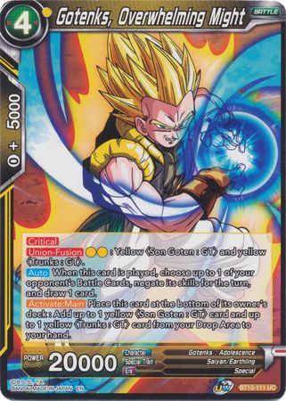 Gotenks, Overwhelming Might (BT10-111) [Rise of the Unison Warrior 2nd Edition] | Nerdhalla Games