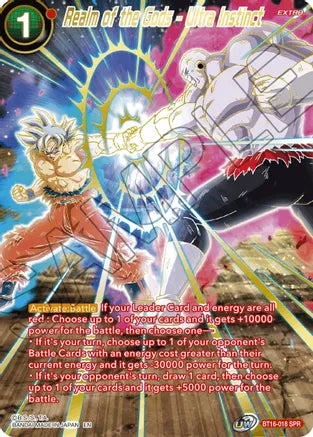 Realm of the Gods - Ultra Instinct (SPR) (BT16-018) [Realm of the Gods] | Nerdhalla Games