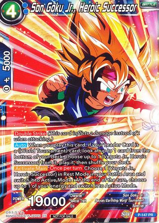 Son Goku Jr., Heroic Successor (Power Booster) (P-147) [Promotion Cards] | Nerdhalla Games