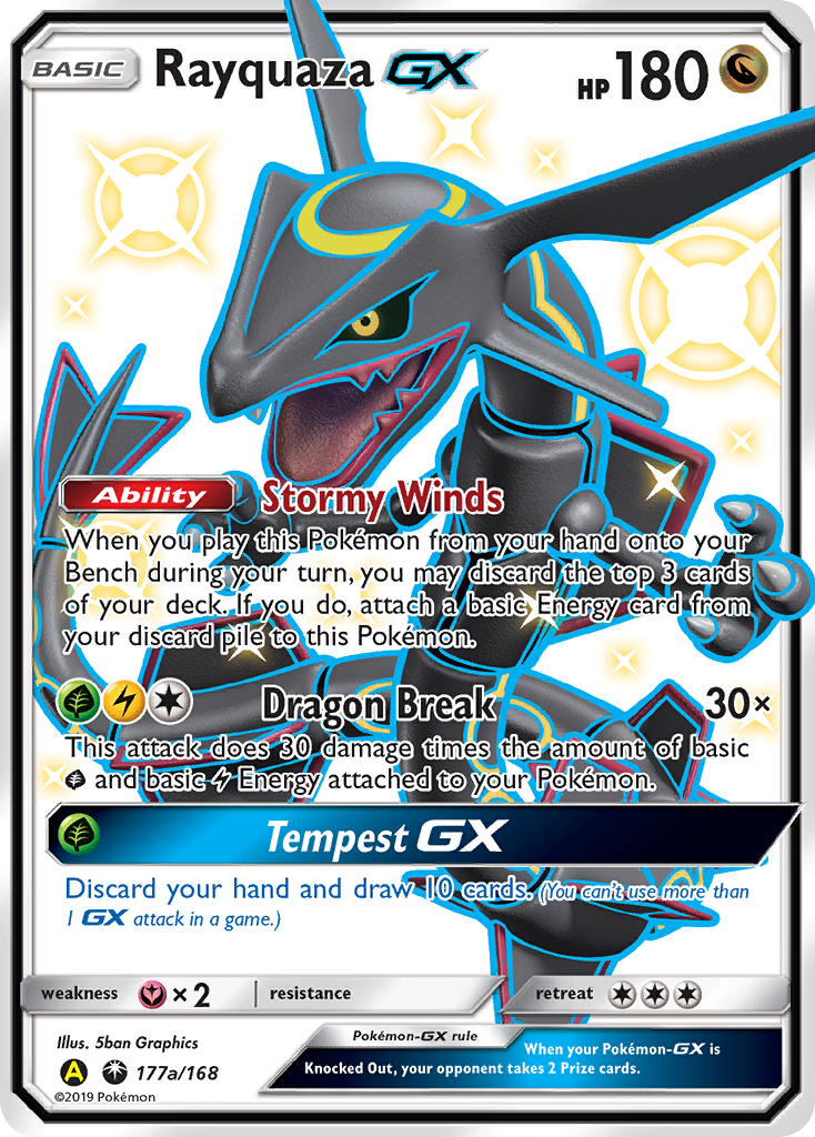 Rayquaza GX (177a/168) [Alternate Art Promos] | Nerdhalla Games