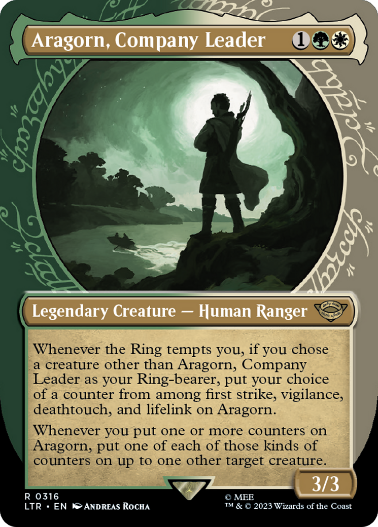 Aragorn, Company Leader (Showcase Ring Frame) [The Lord of the Rings: Tales of Middle-Earth] | Nerdhalla Games