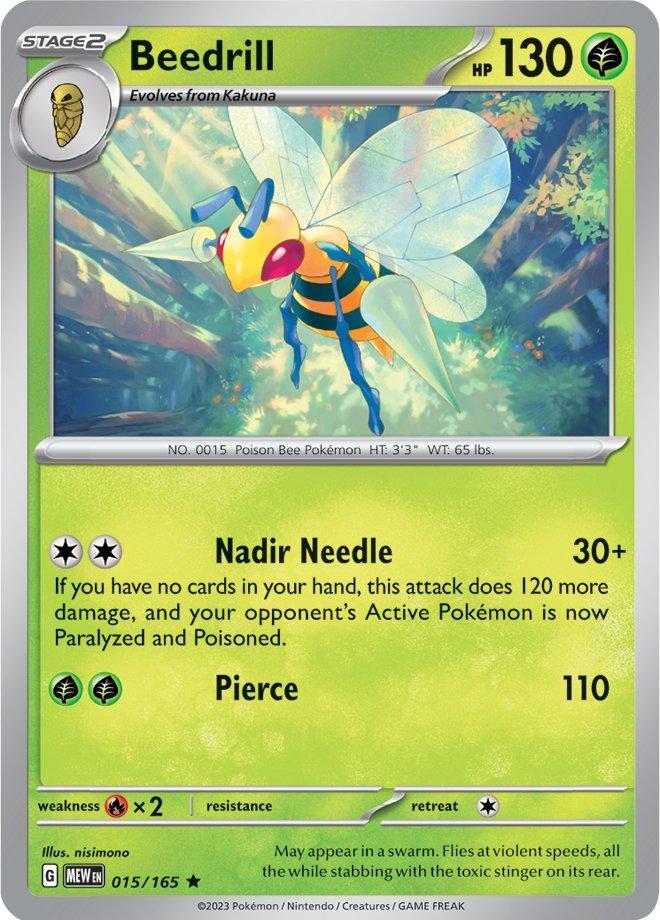 Beedrill (015/165) [Scarlet & Violet 151] | Nerdhalla Games