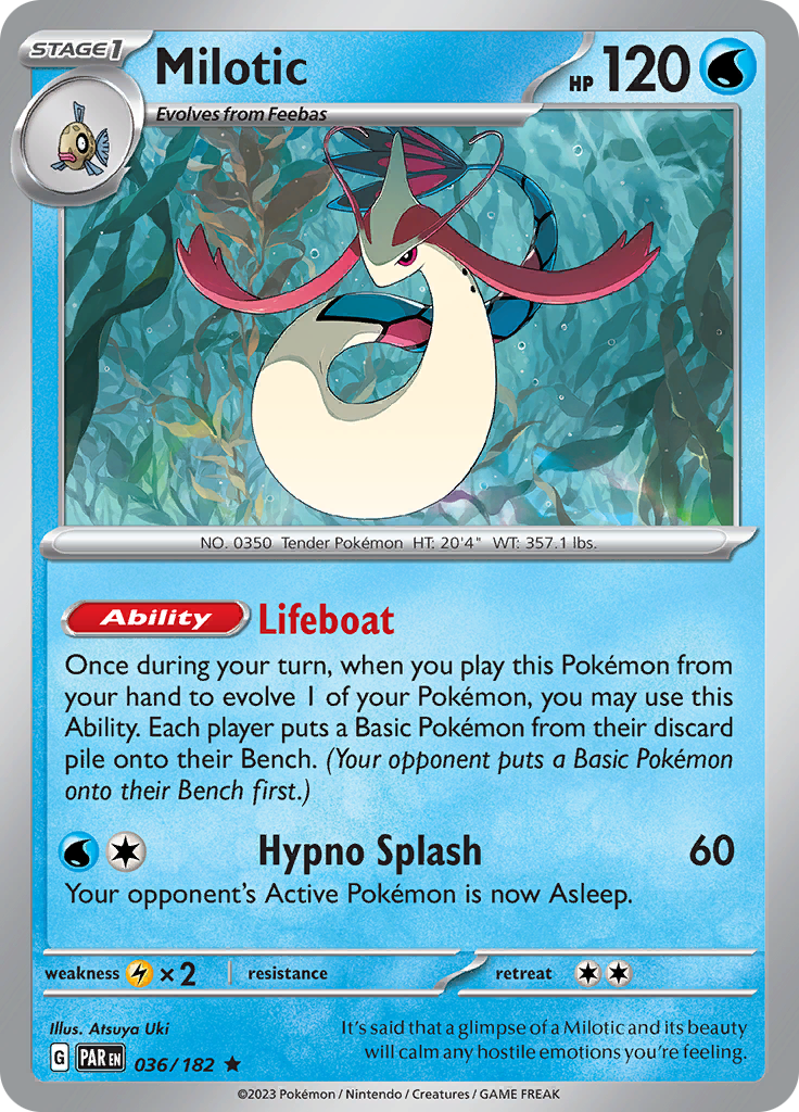 Milotic (036/182) [Scarlet & Violet: Paradox Rift] | Nerdhalla Games