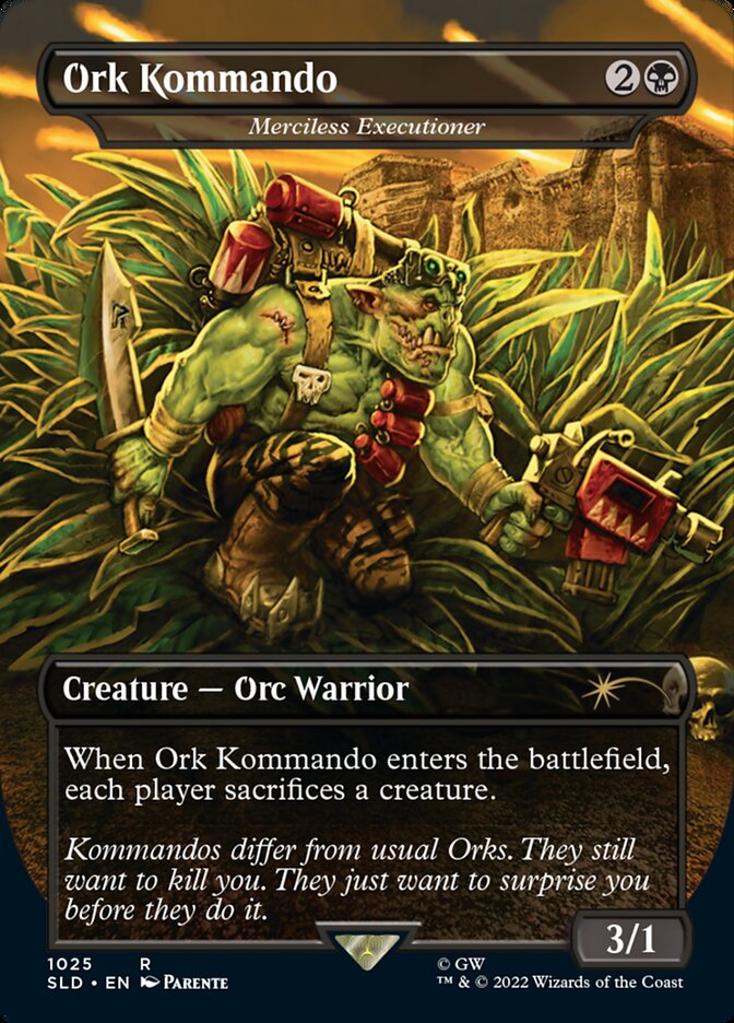 Ork Kommando - Merciless Executioner (Borderless) [Secret Lair Drop Series] | Nerdhalla Games