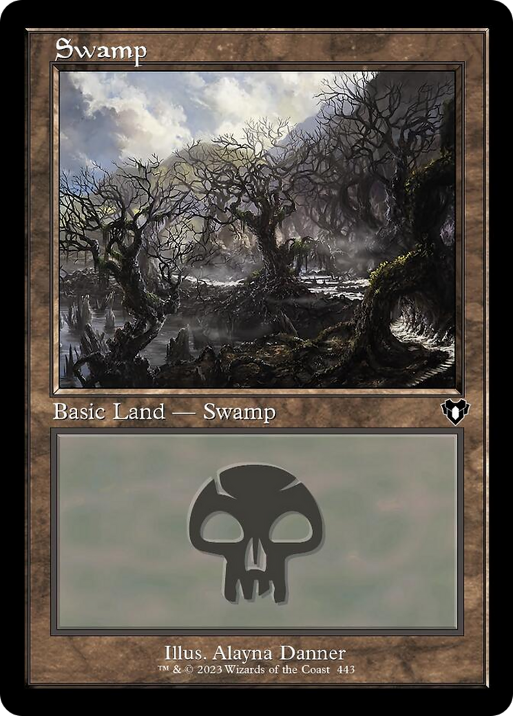 Swamp (443) (Retro) [Commander Masters] | Nerdhalla Games