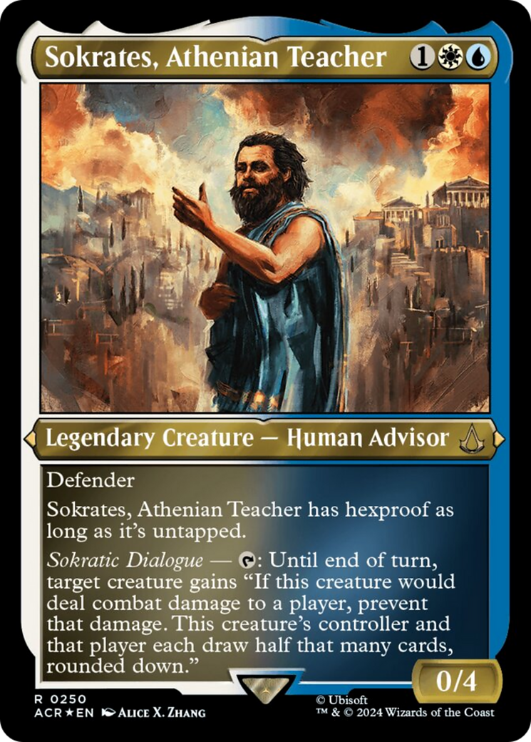 Sokrates, Athenian Teacher (Foil Etched) [Assassin's Creed] | Nerdhalla Games