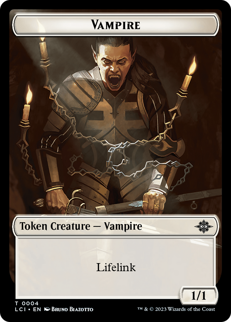 Vampire // Skeleton Pirate Double-Sided Token [The Lost Caverns of Ixalan Tokens] | Nerdhalla Games