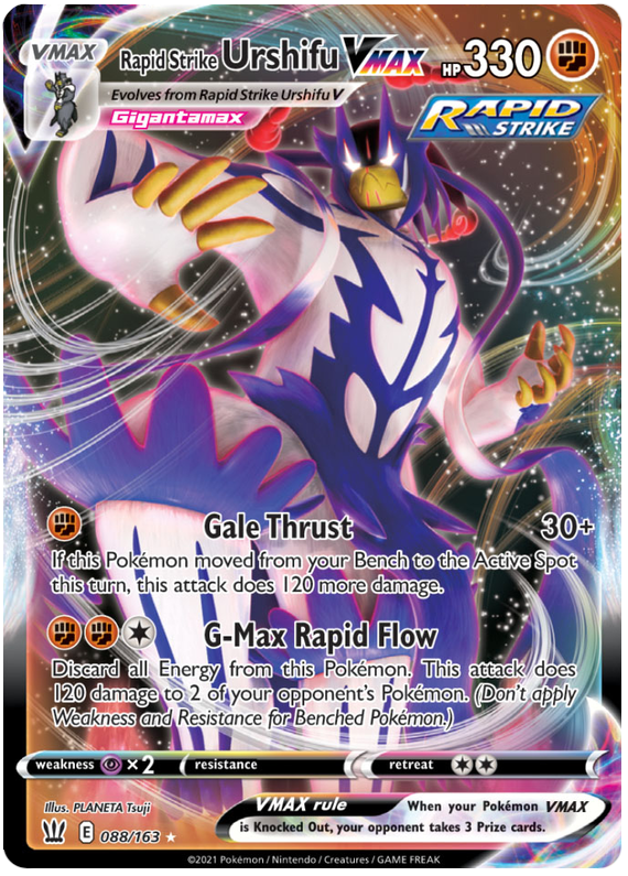 Rapid Strike Urshifu VMAX (088/163) (Jumbo Card) [Sword & Shield: Battle Styles] | Nerdhalla Games