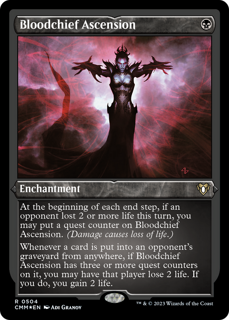 Bloodchief Ascension (Foil Etched) [Commander Masters] | Nerdhalla Games