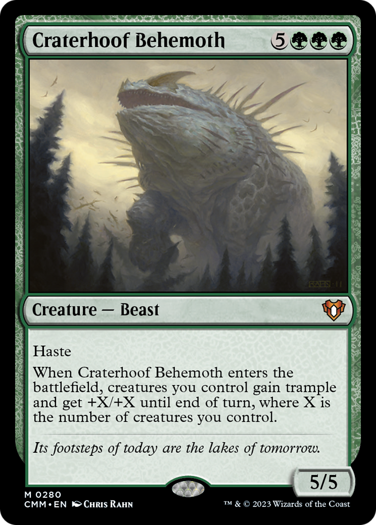 Craterhoof Behemoth [Commander Masters] | Nerdhalla Games