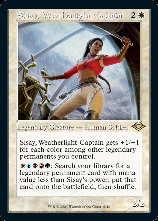 Sisay, Weatherlight Captain (Retro Foil Etched) [Modern Horizons] | Nerdhalla Games