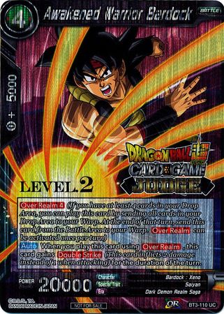 Awakened Warrior Bardock (Level 2) (BT3-110) [Judge Promotion Cards] | Nerdhalla Games