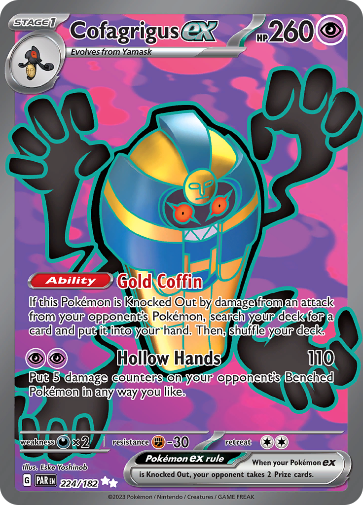 Cofagrigus ex (224/182) [Scarlet & Violet: Paradox Rift] | Nerdhalla Games