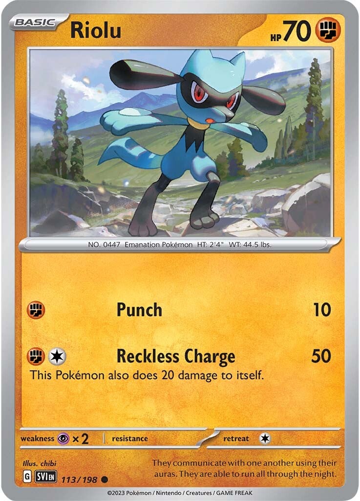 Riolu (113/198) [Scarlet & Violet: Base Set] | Nerdhalla Games