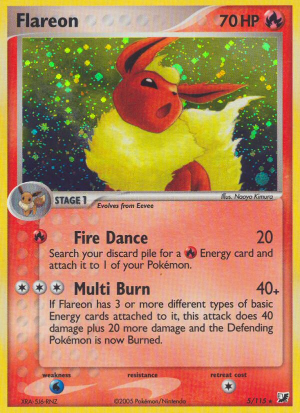 Flareon (5/115) [EX: Unseen Forces] | Nerdhalla Games