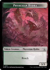 Monk // Phyrexian Hydra (11) Double-Sided Token [March of the Machine Tokens] | Nerdhalla Games