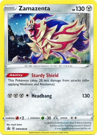 Zamazenta (SWSH034) [Sword & Shield: Black Star Promos] | Nerdhalla Games