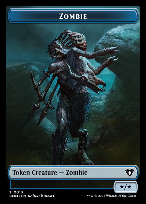 Human Soldier // Zombie (0013) Double-Sided Token [Commander Masters Tokens] | Nerdhalla Games