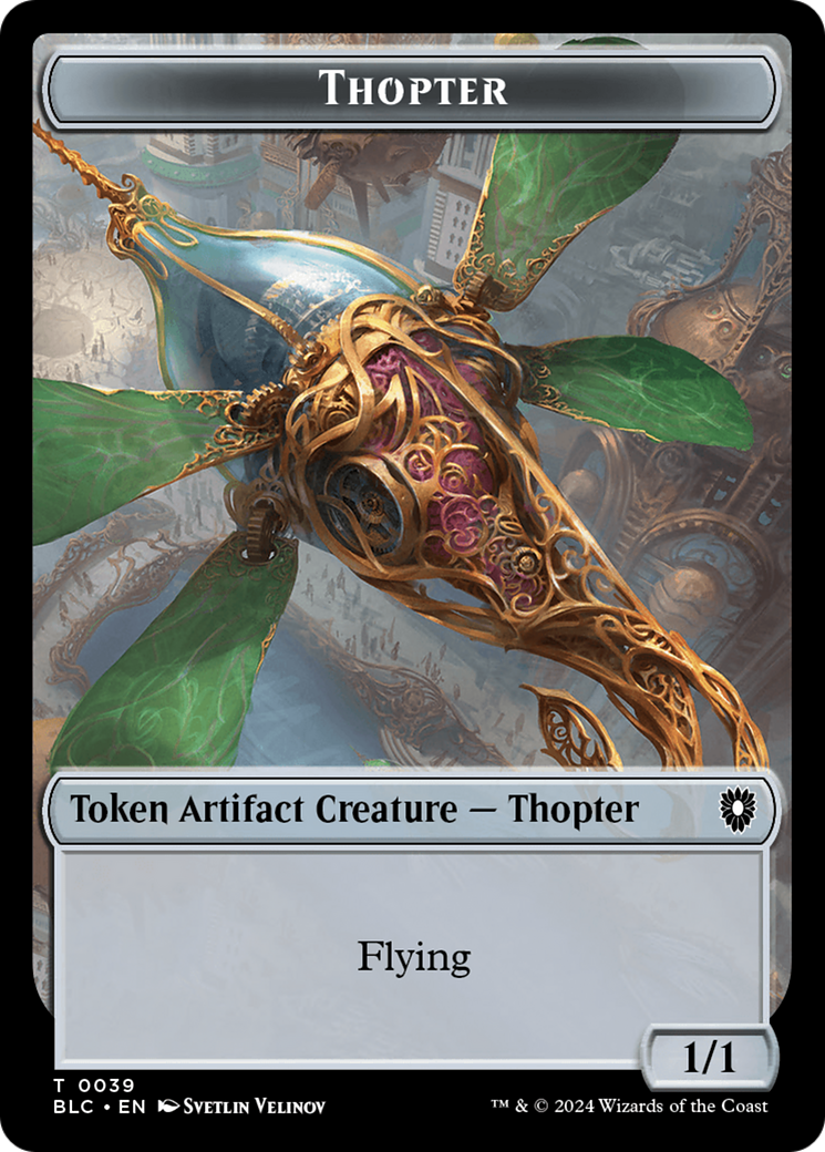 Goblin // Thopter Double-Sided Token [Bloomburrow Commander Tokens] | Nerdhalla Games