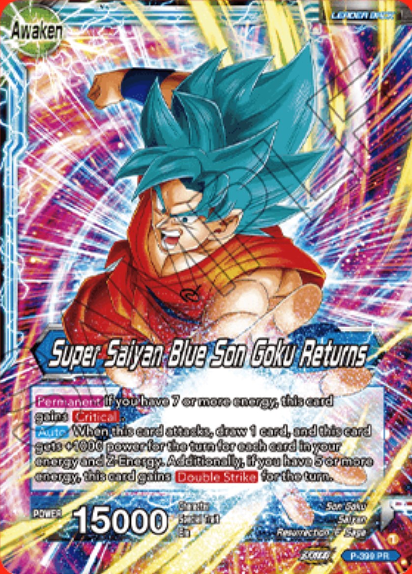 Son Goku // Super Saiyan Blue Son Goku Returns (P-399) [Promotion Cards] | Nerdhalla Games