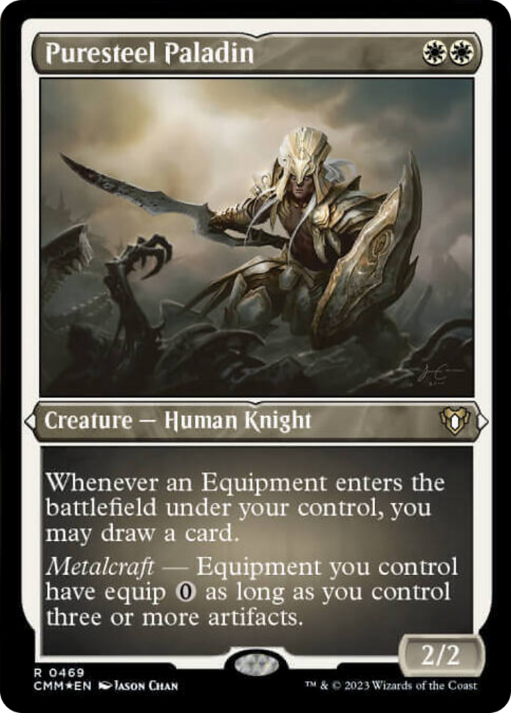 Puresteel Paladin (Foil Etched) [Commander Masters] | Nerdhalla Games