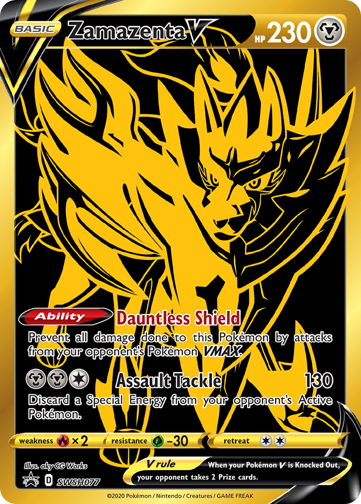 Zamazenta V (SWSH077) [Sword & Shield: Black Star Promos] | Nerdhalla Games