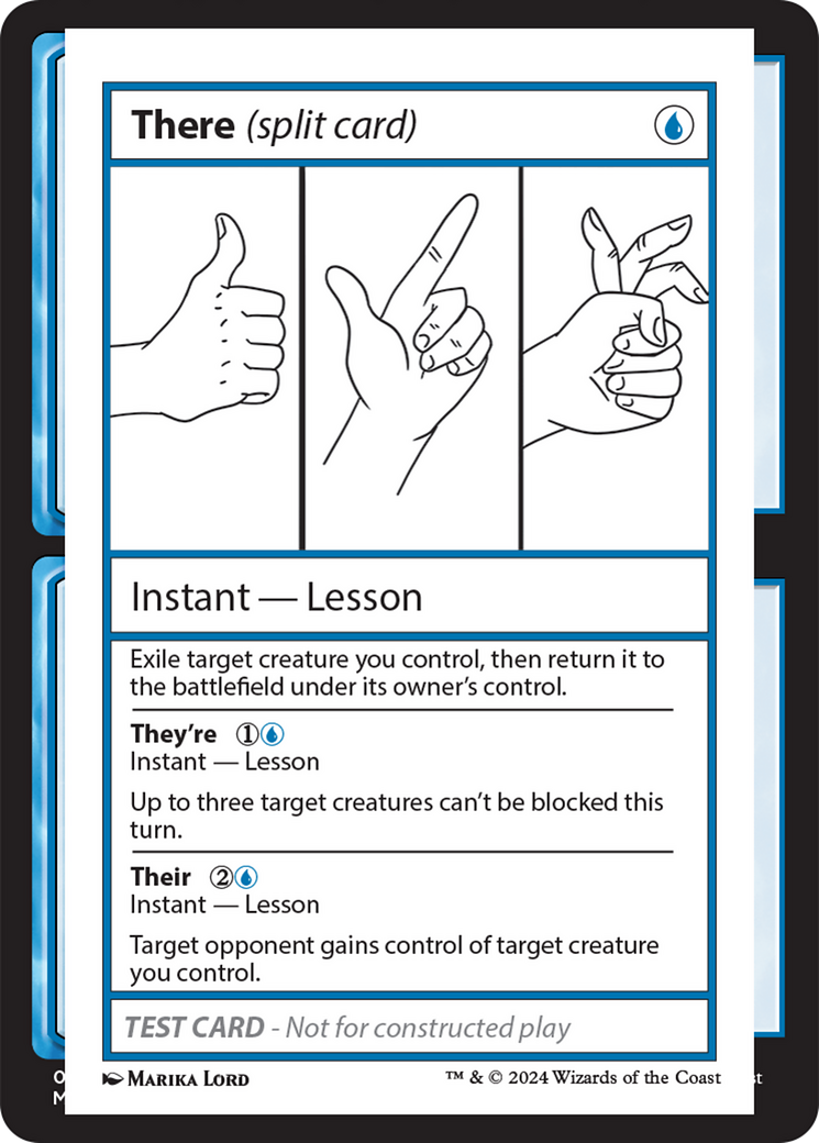 There (Split Card) [Mystery Booster 2 Playtest Cards] | Nerdhalla Games