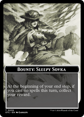 Bounty: Sleepy Sovka // Bounty Rules Double-Sided Token [Outlaws of Thunder Junction Commander Tokens] | Nerdhalla Games