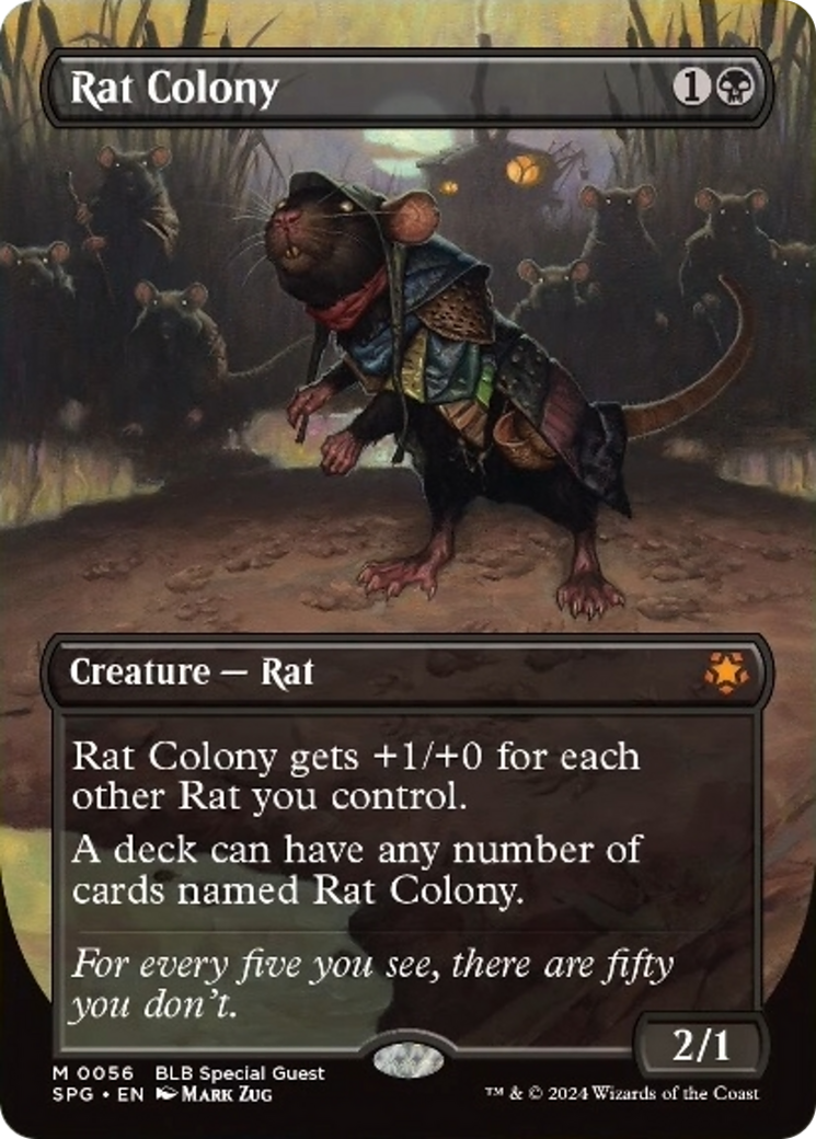 Rat Colony (Borderless) [Bloomburrow Special Guests] | Nerdhalla Games