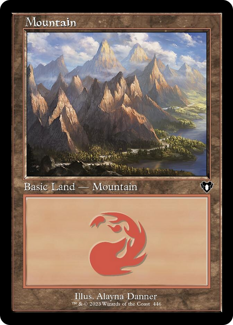 Mountain (446) (Retro) [Commander Masters] | Nerdhalla Games