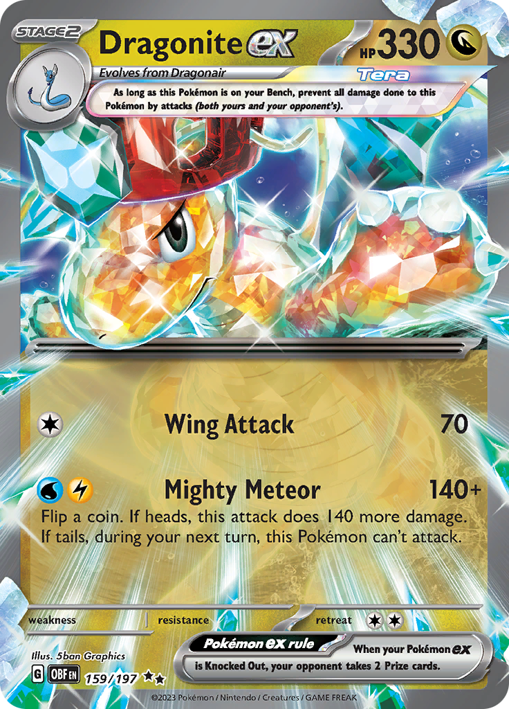 Dragonite ex (159/197) [Scarlet & Violet: Obsidian Flames] | Nerdhalla Games