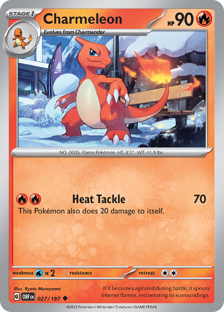 Charmeleon (027/197) [Scarlet & Violet: Obsidian Flames] | Nerdhalla Games