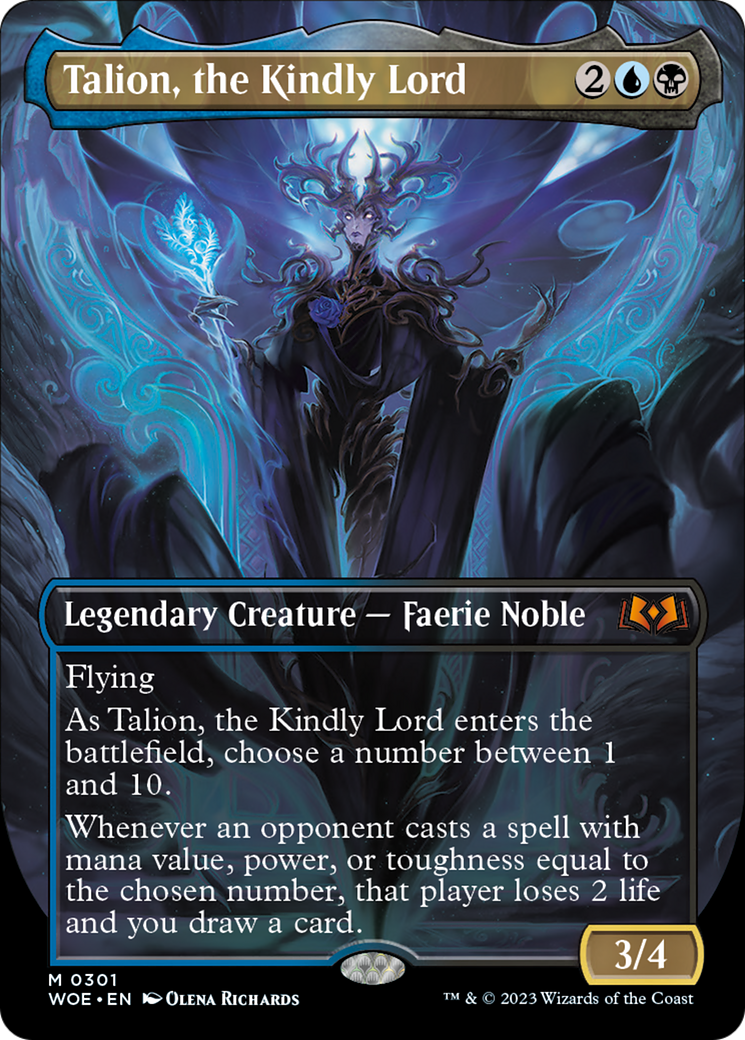 Talion, the Kindly Lord (Borderless Alternate Art) [Wilds of Eldraine] | Nerdhalla Games