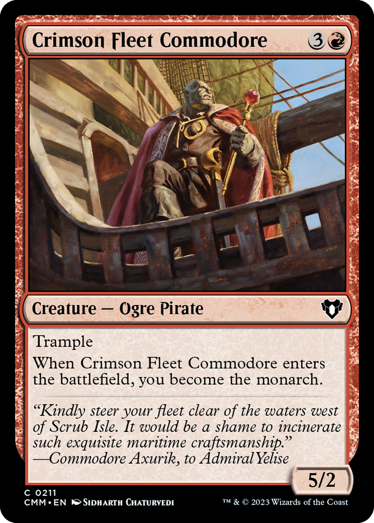 Crimson Fleet Commodore [Commander Masters] | Nerdhalla Games