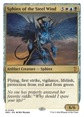 Sphinx of the Steel Wind (White Border) [Mystery Booster 2] | Nerdhalla Games